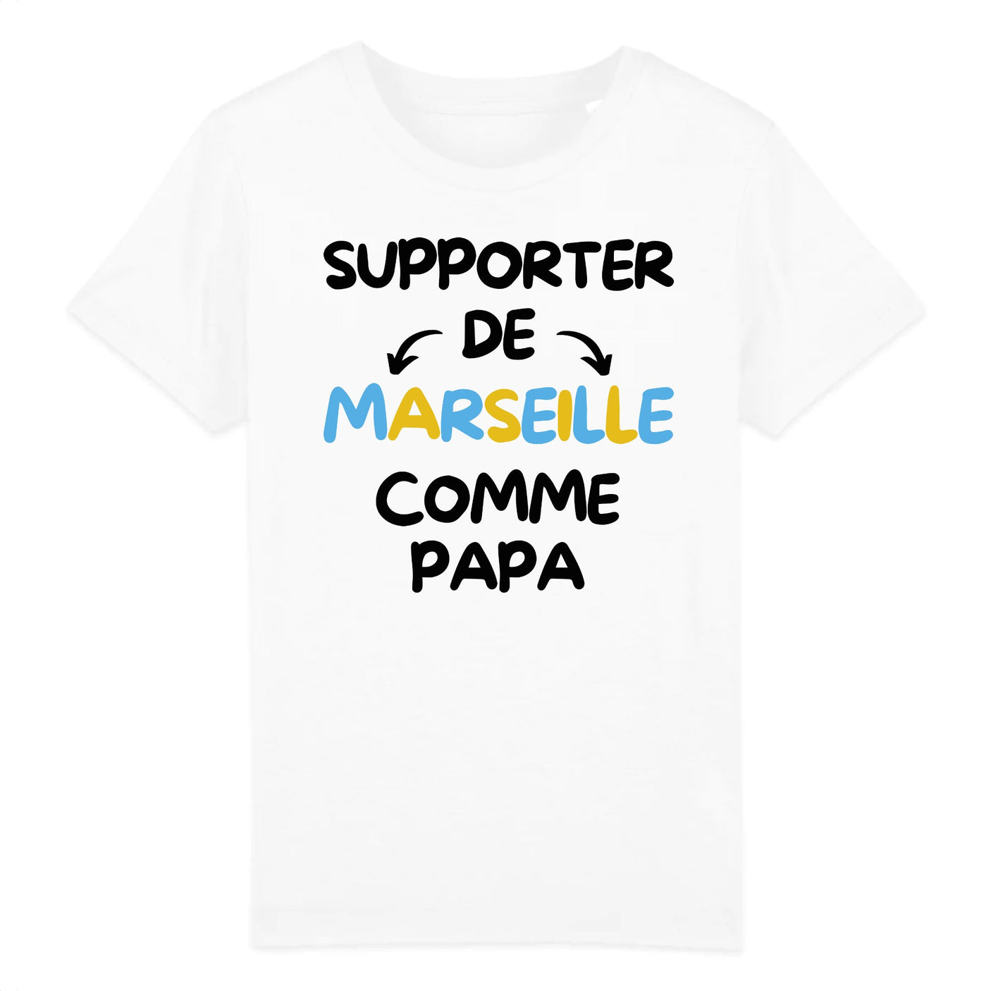 T-Shirt Enfant Supporter de Marseille comme papa
