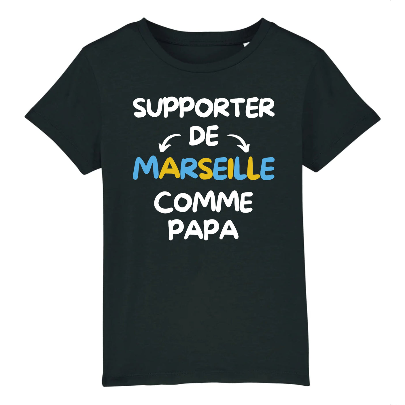 T-Shirt Enfant Supporter de Marseille comme papa