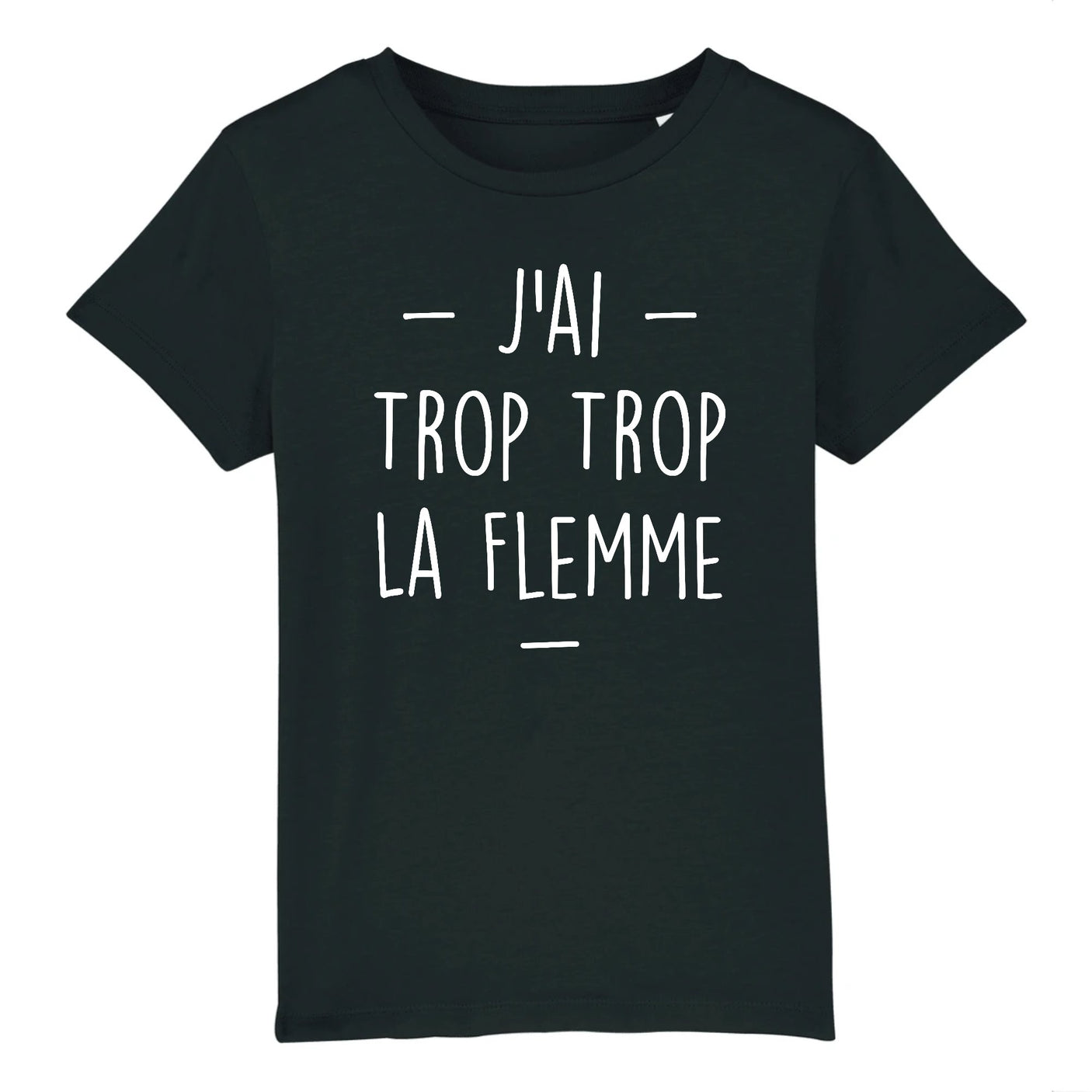 T-Shirt Enfant Trop la flemme