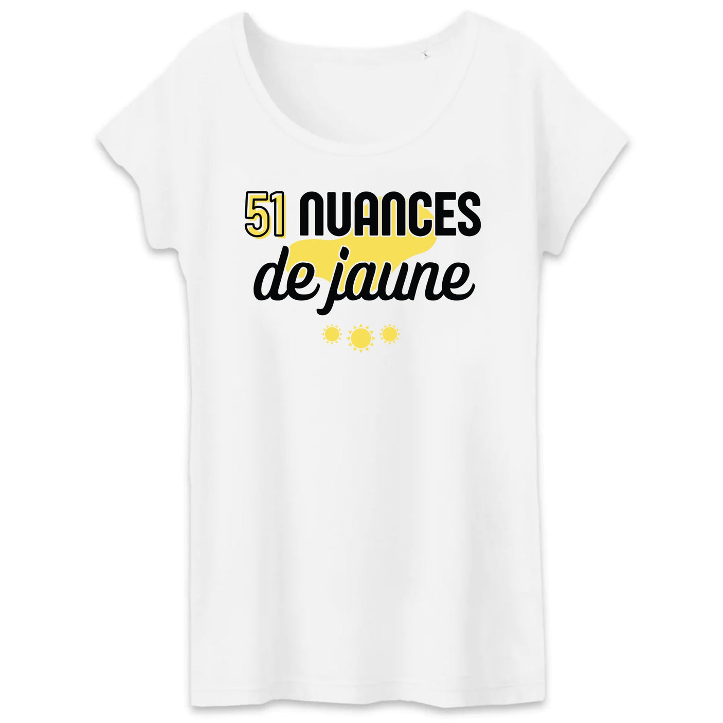 T-Shirt Femme 51 nuances de jaune