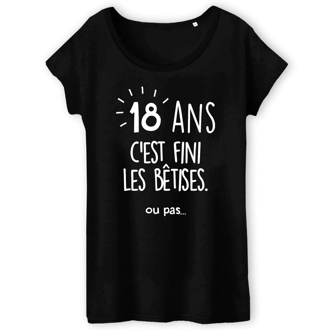 T-Shirt Femme Anniversaire 18 ans