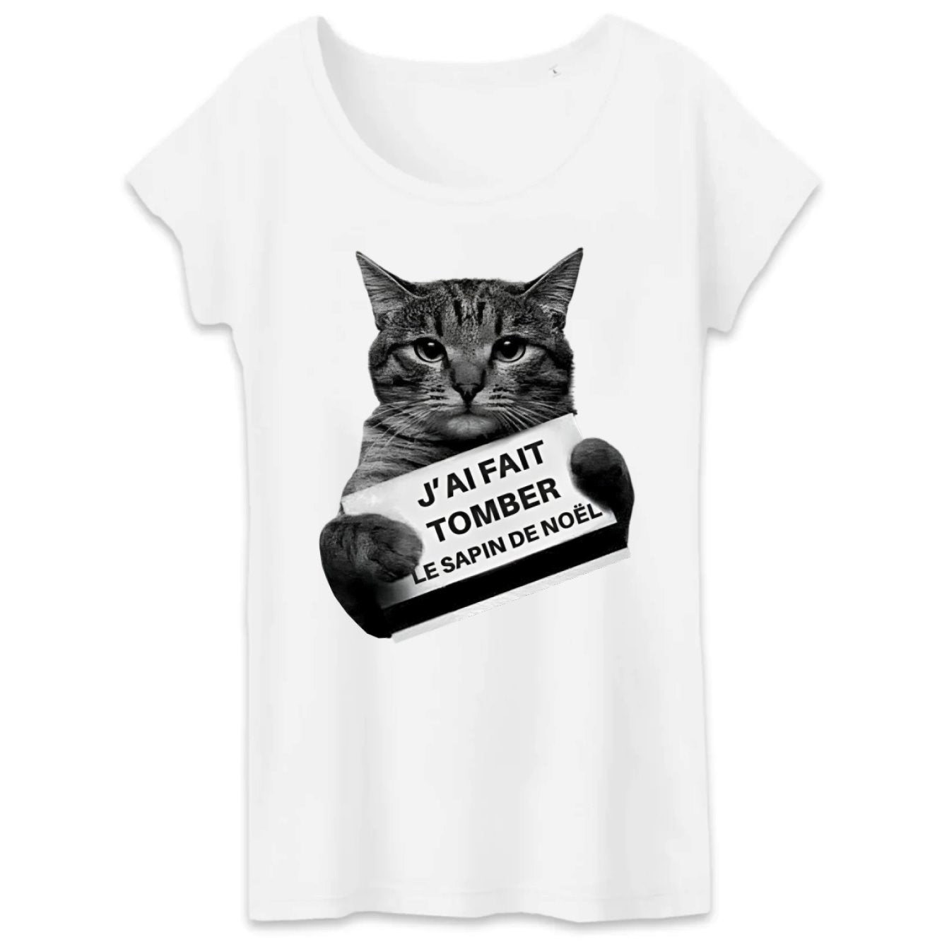 T-Shirt Femme J'ai fait tomber le sapin