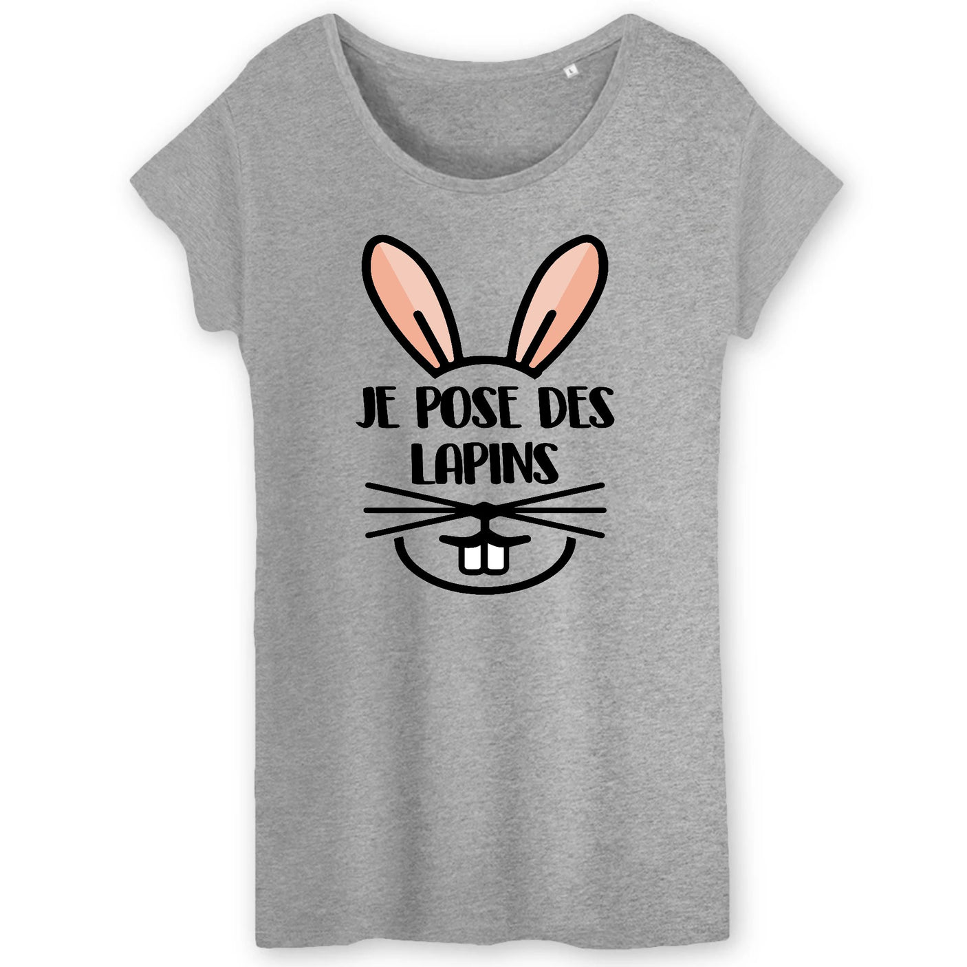 T-Shirt Femme Je pose des lapins