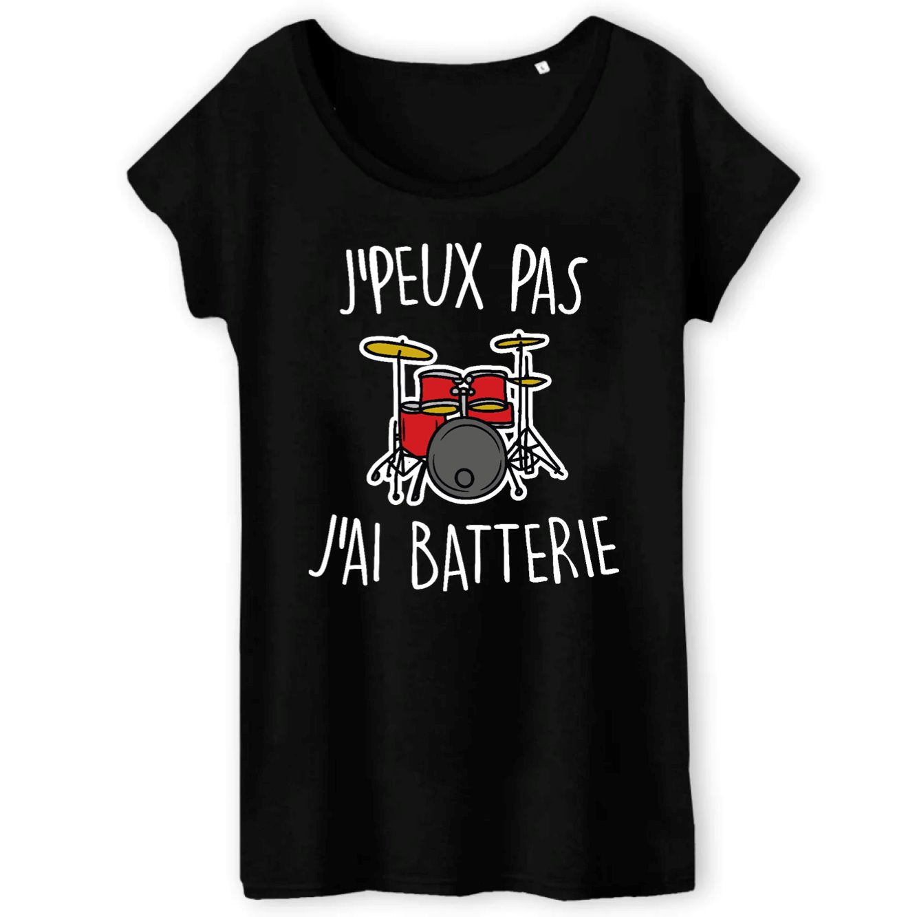 T-Shirt Femme J'peux pas j'ai batterie