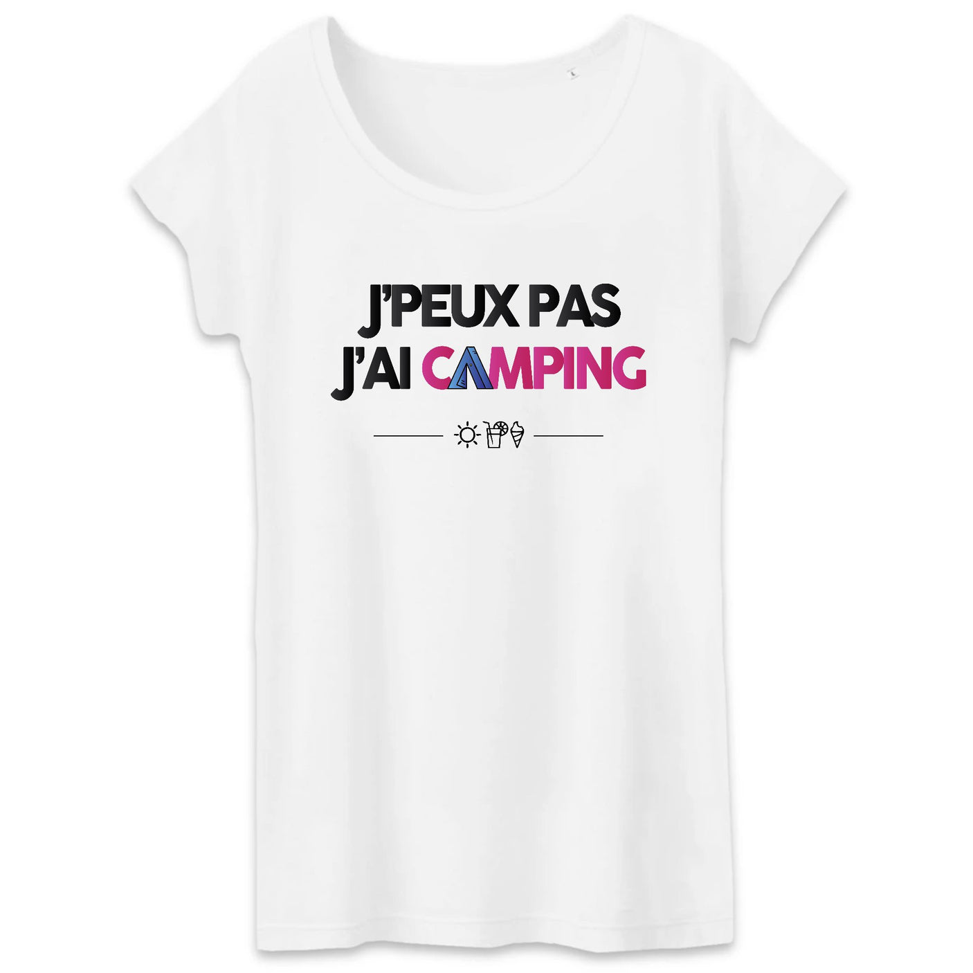 T-Shirt Femme J'peux pas j'ai camping