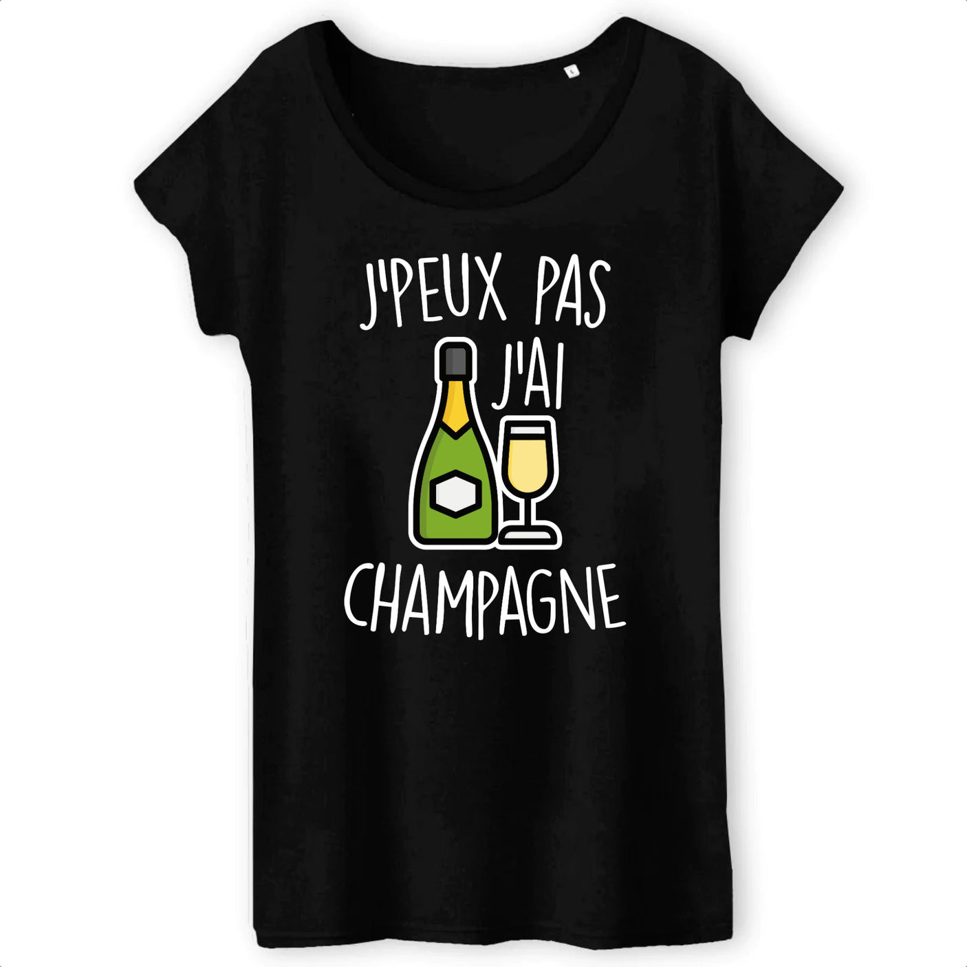 T-Shirt Femme J'peux pas j'ai champagne