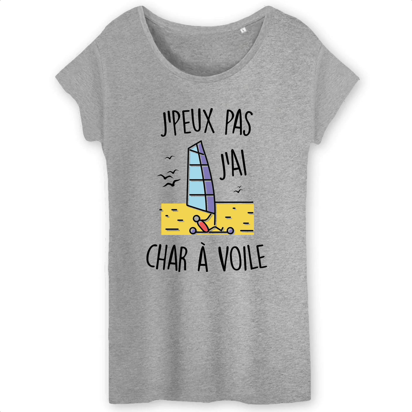 T-Shirt Femme J'peux pas j'ai char à voile