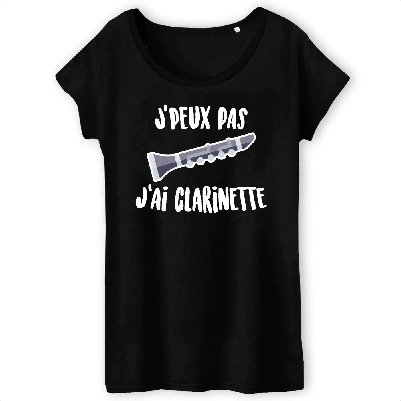 T-Shirt Femme J'peux pas j'ai clarinette