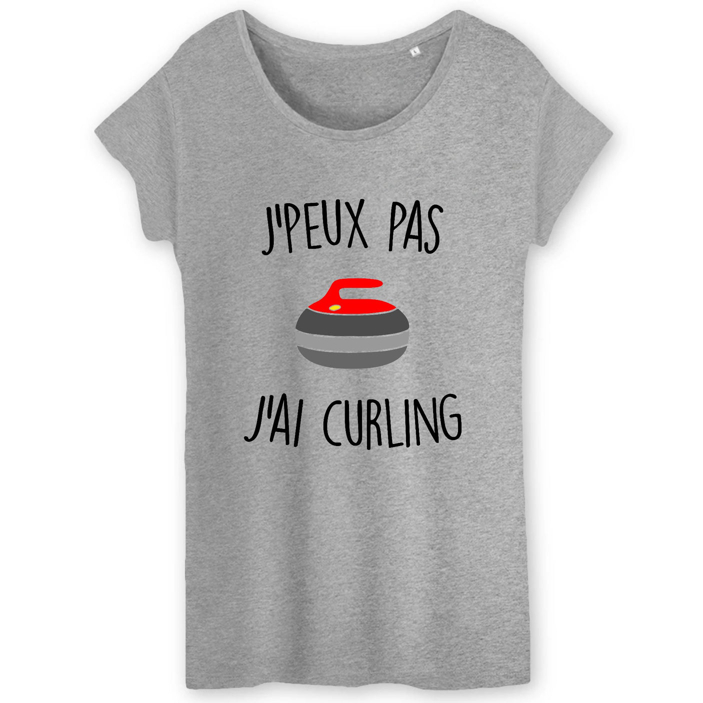 T-Shirt Femme J'peux pas j'ai curling