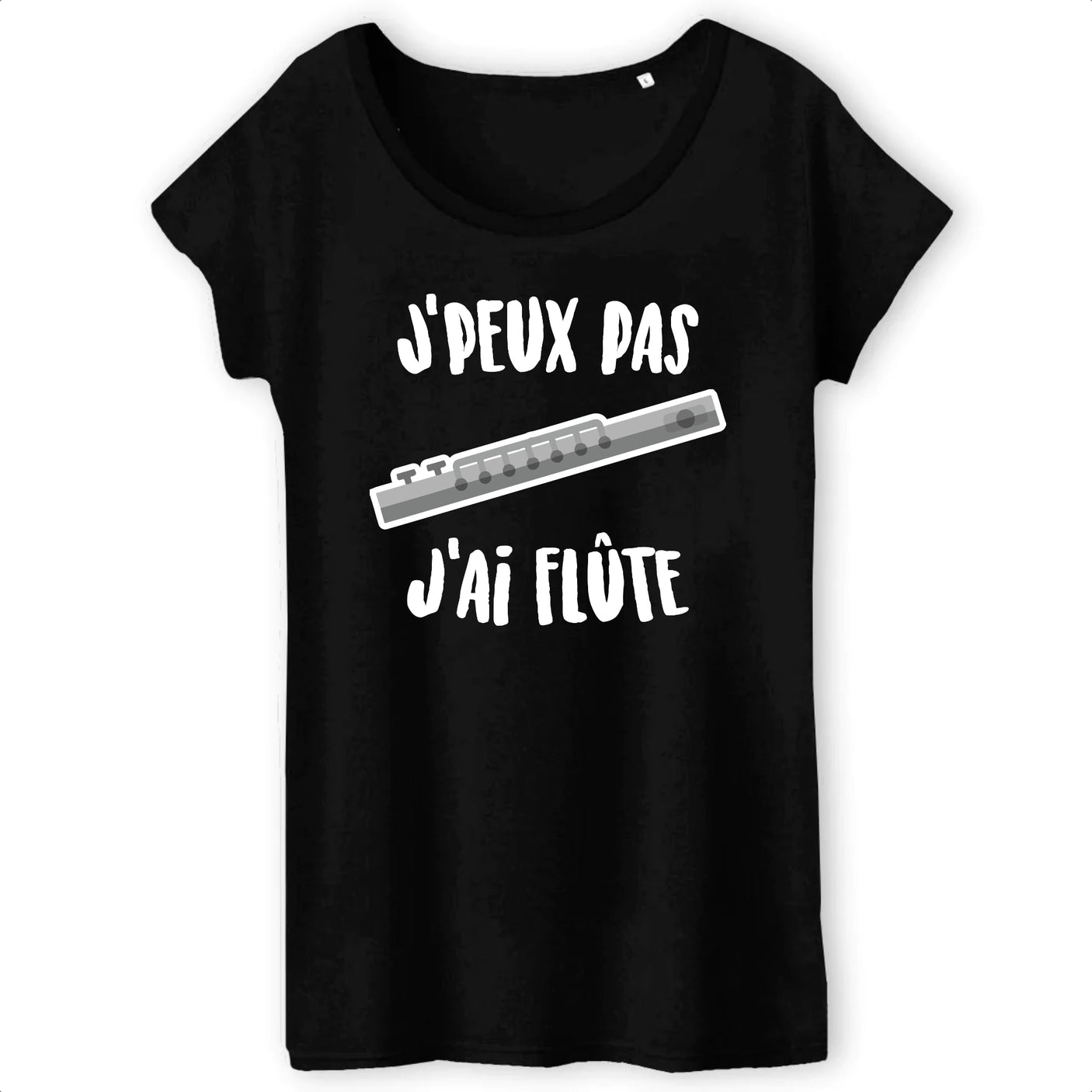 T-Shirt Femme J'peux pas j'ai flûte