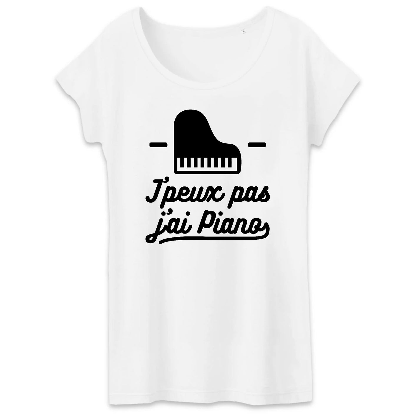 T-Shirt Femme J'peux pas j'ai piano