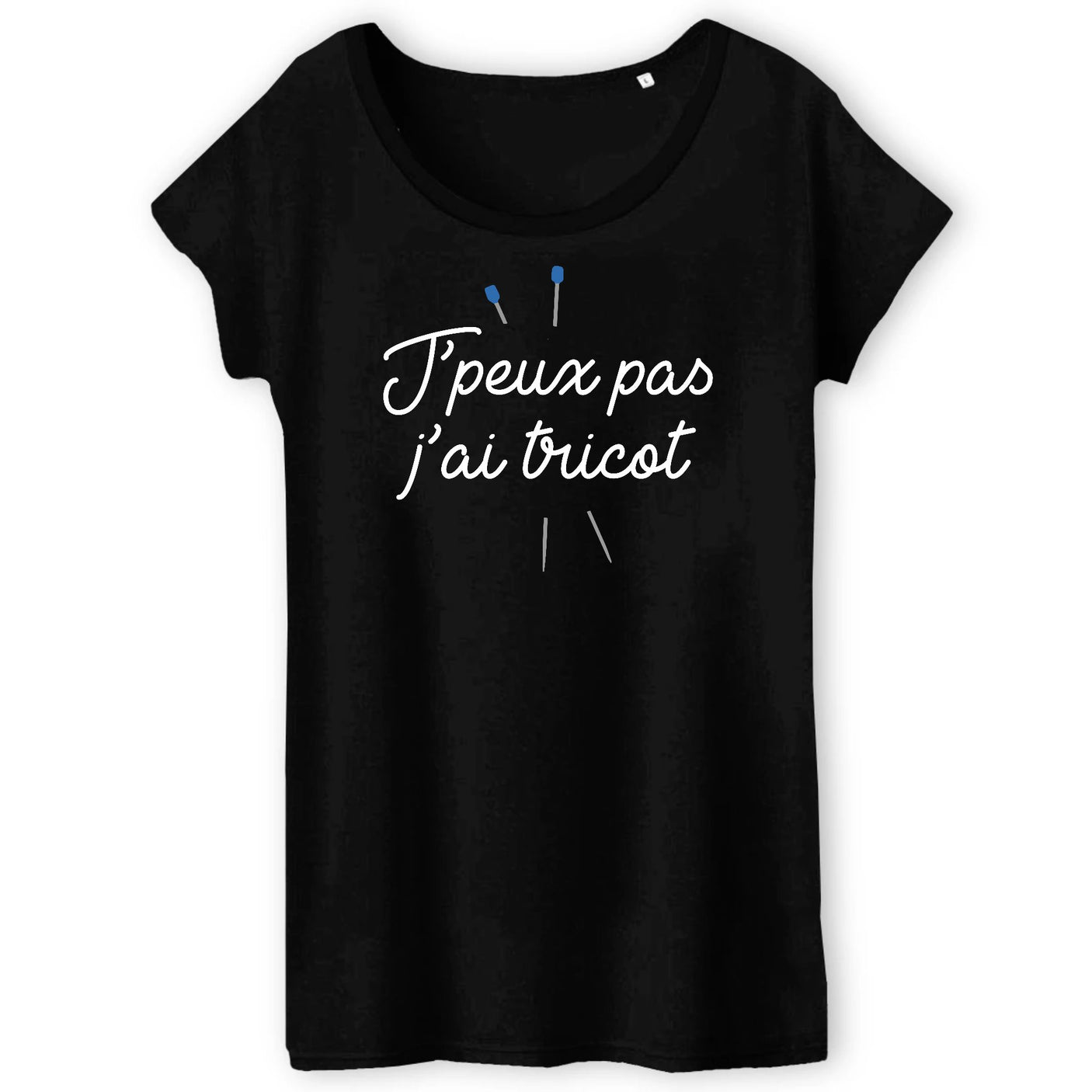 T-Shirt Femme J'peux pas j'ai tricot