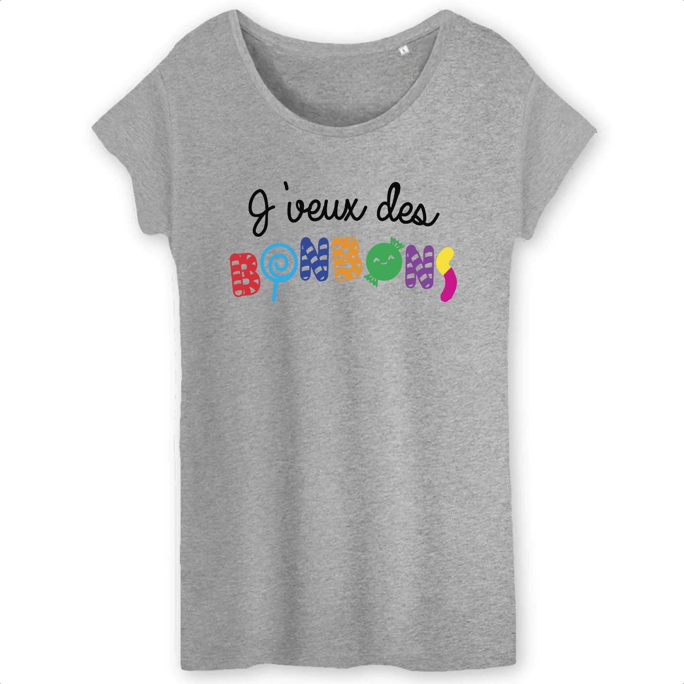 T-Shirt Femme J'veux des bonbons