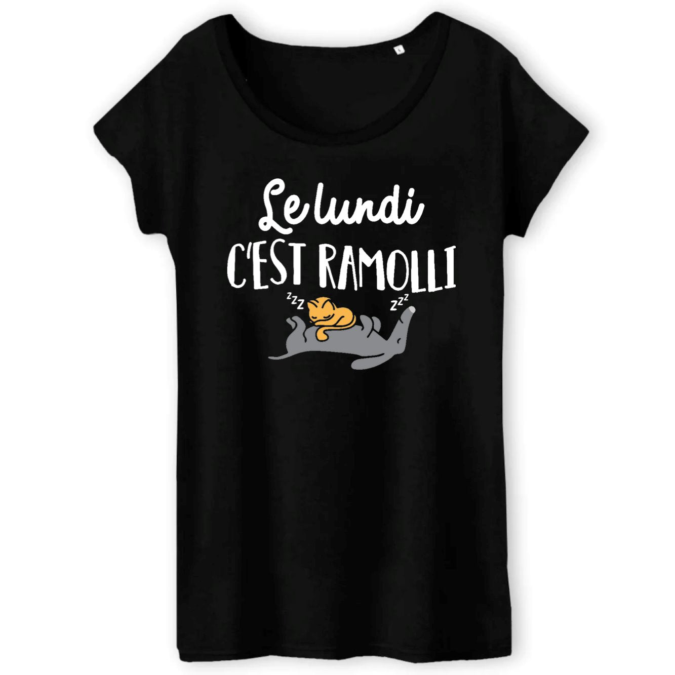 T-Shirt Femme Le lundi c'est ramolli