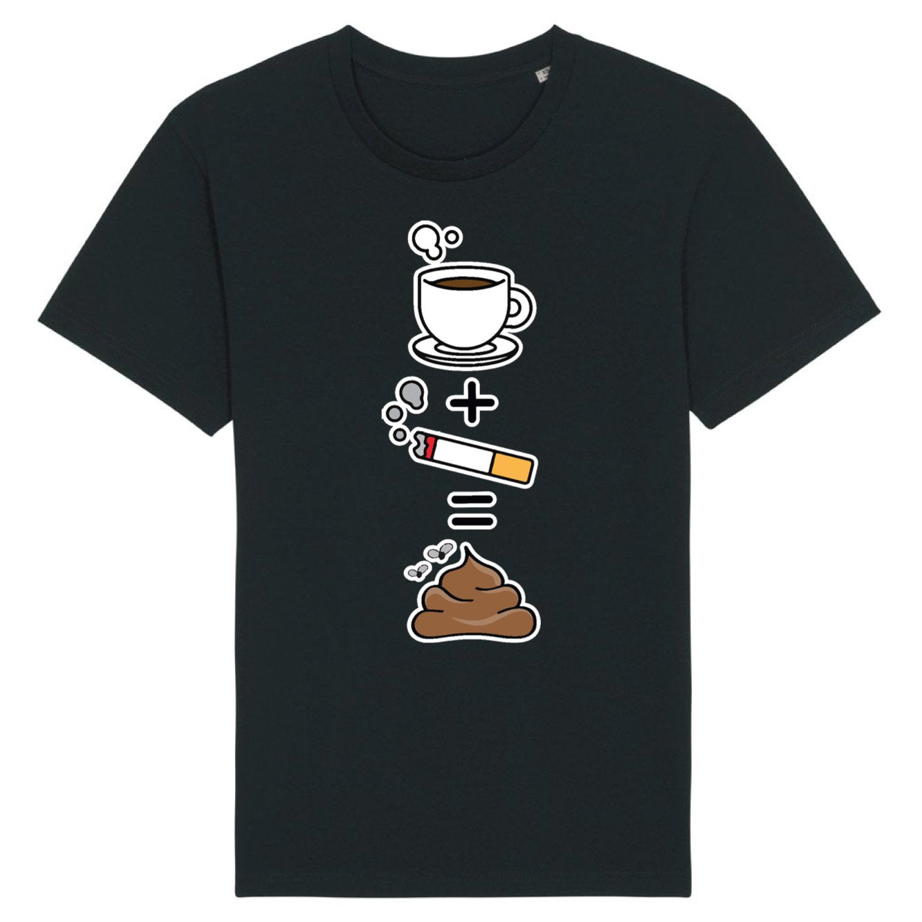T-Shirt Homme Café clope caca