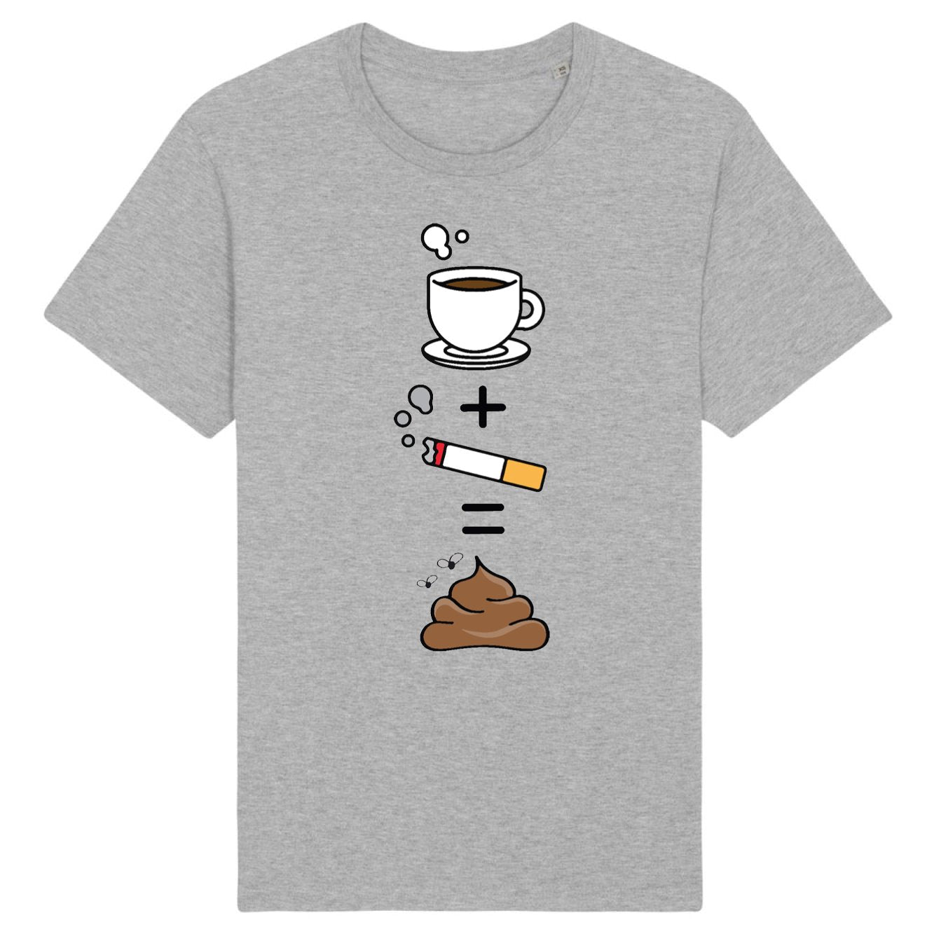 T-Shirt Homme Café clope caca