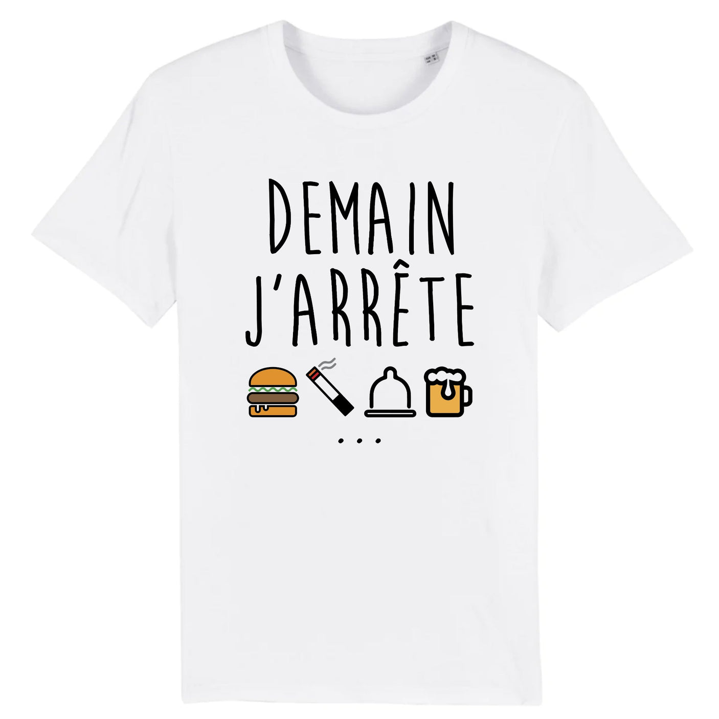 T-Shirt Homme Demain j'arrête