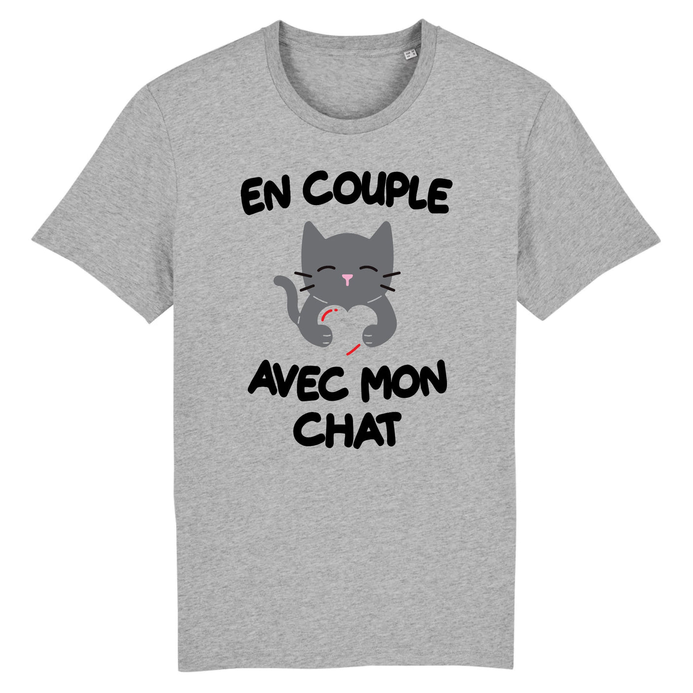 T-Shirt Homme En couple avec mon chat