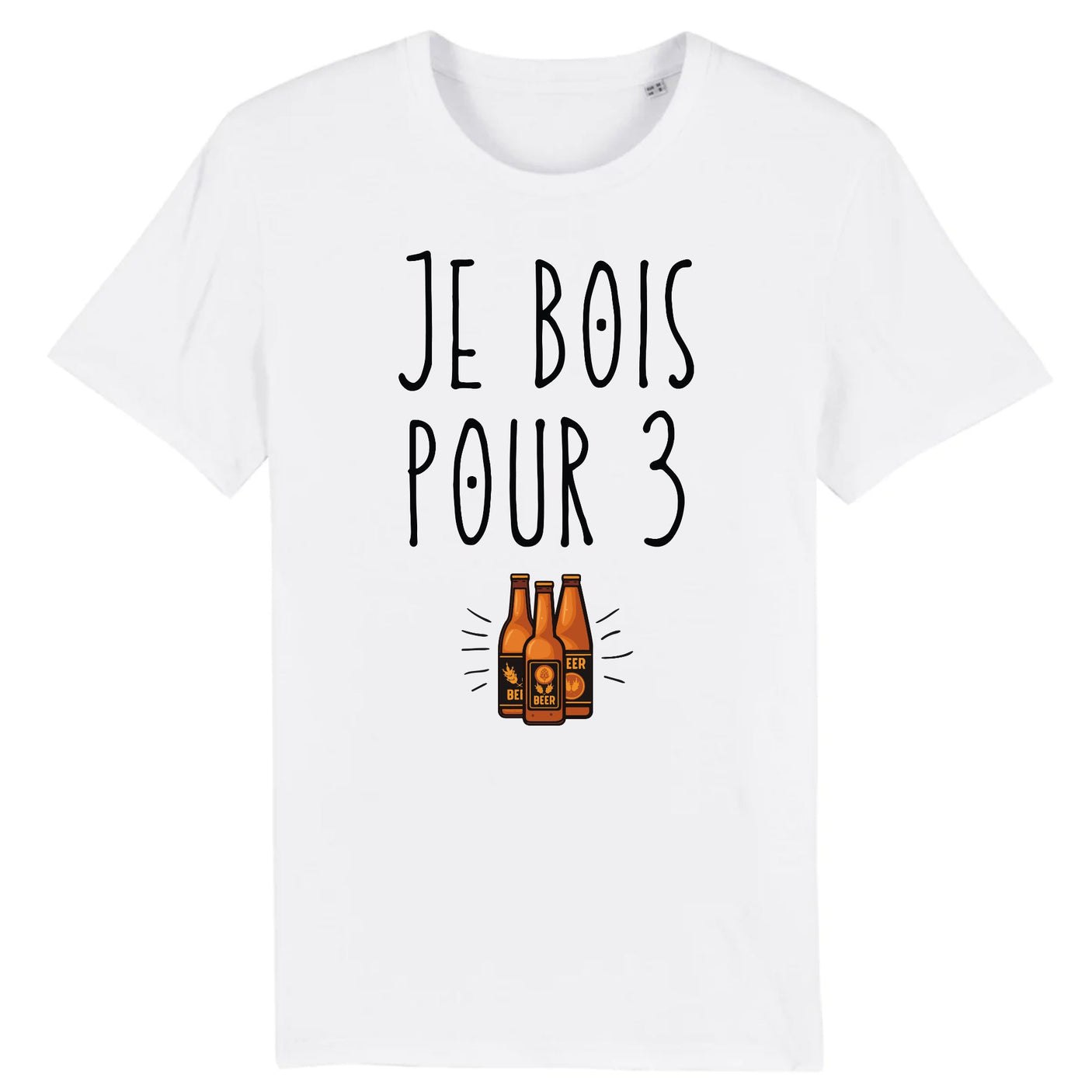 T-Shirt Homme Je bois pour 3