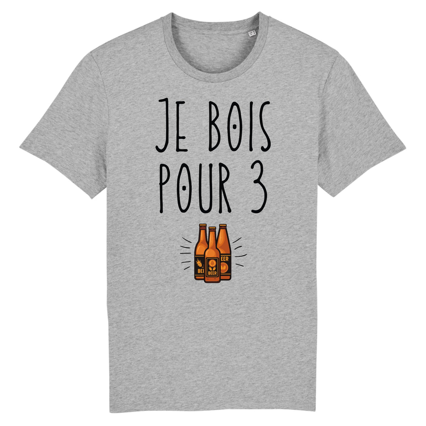 T-Shirt Homme Je bois pour 3