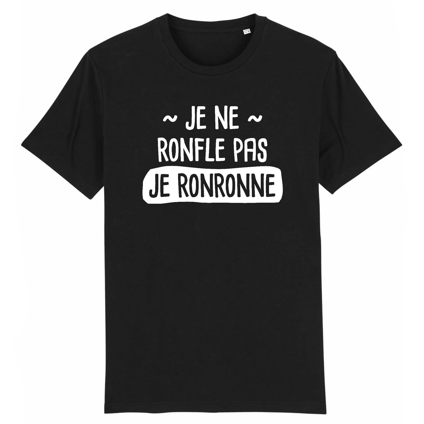T-Shirt Homme Je ne ronfle pas je ronronne
