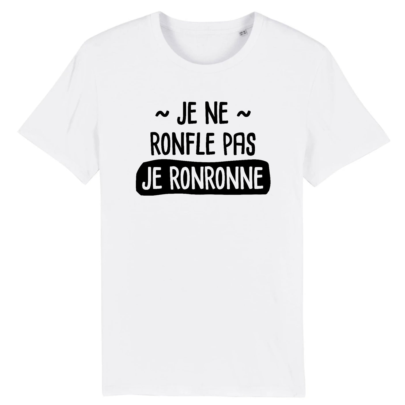 T-Shirt Homme Je ne ronfle pas je ronronne
