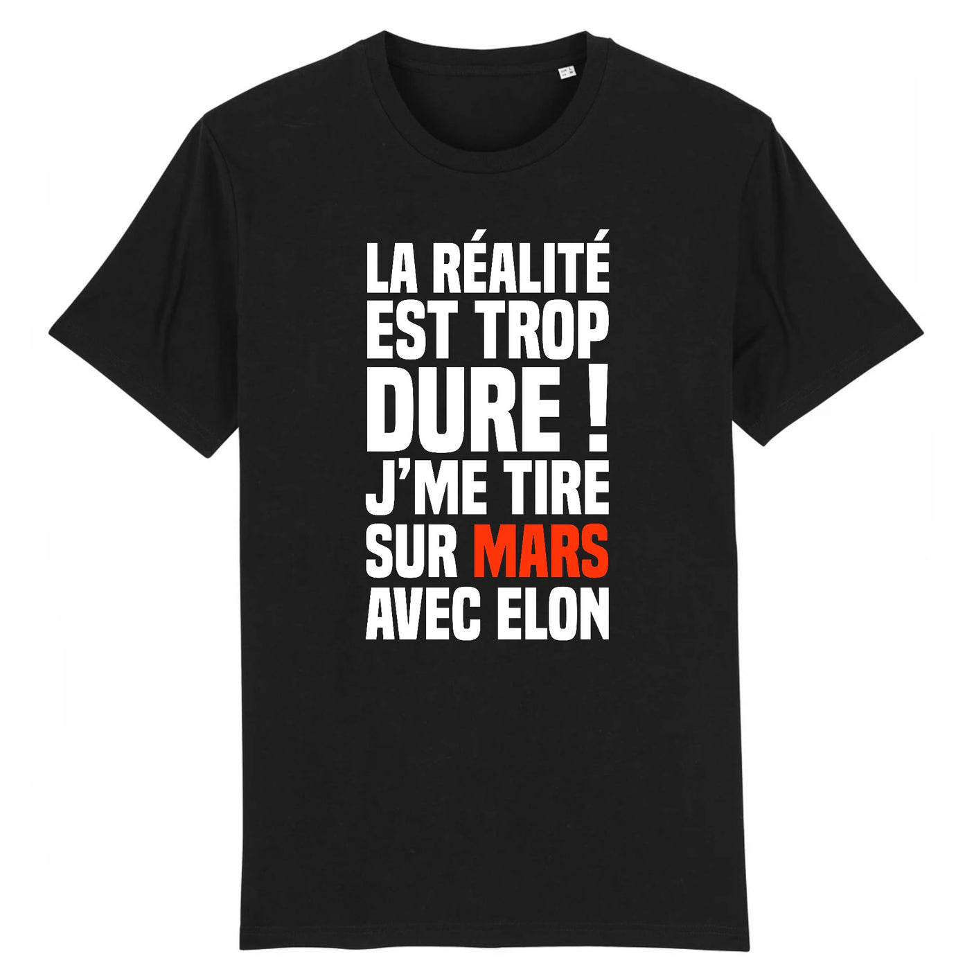 T-Shirt Homme J'me tire sur Mars avec Elon