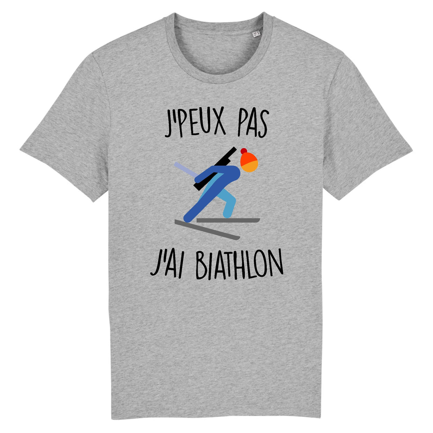 T-Shirt Homme J'peux pas j'ai biathlon