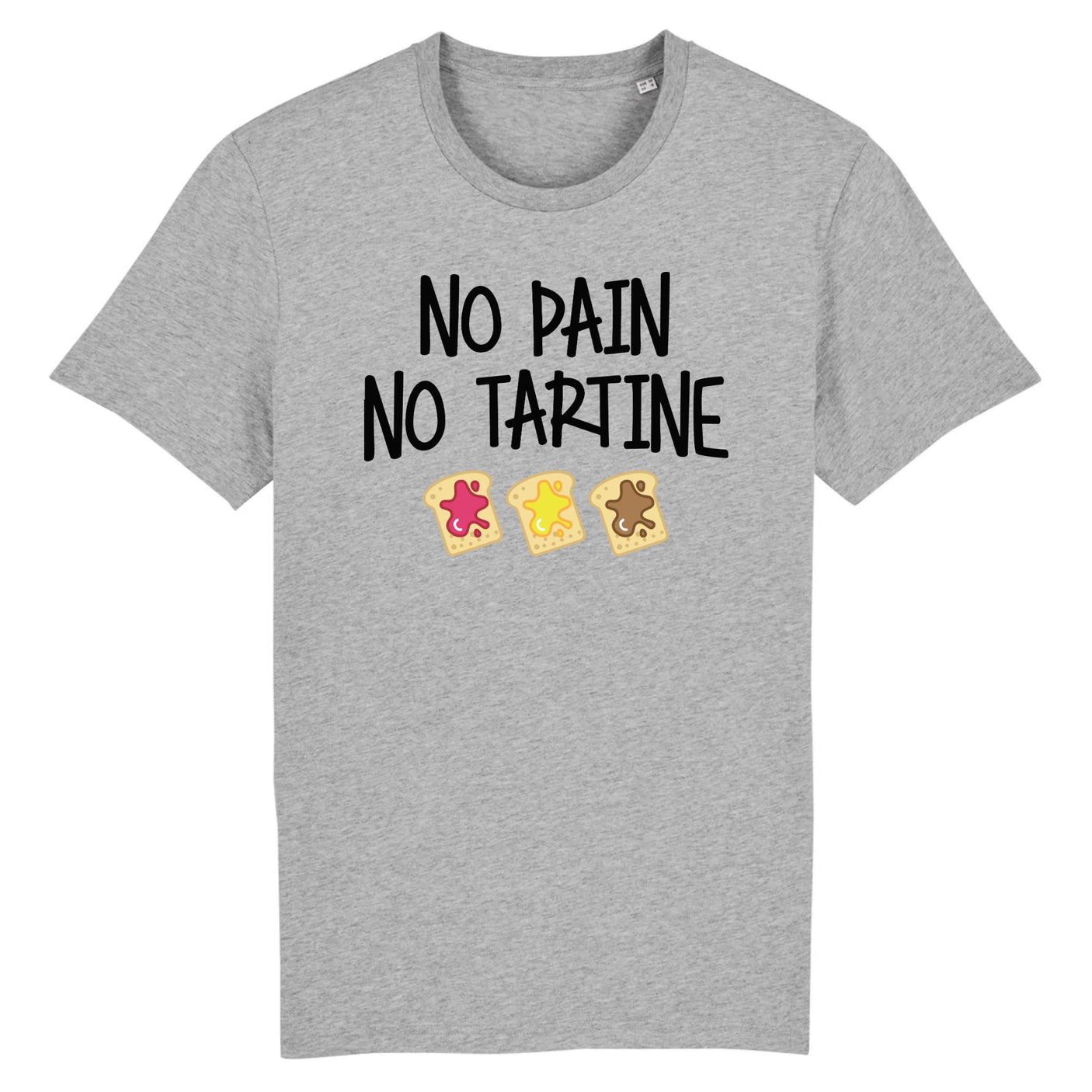 T-Shirt Homme No pain no tartine