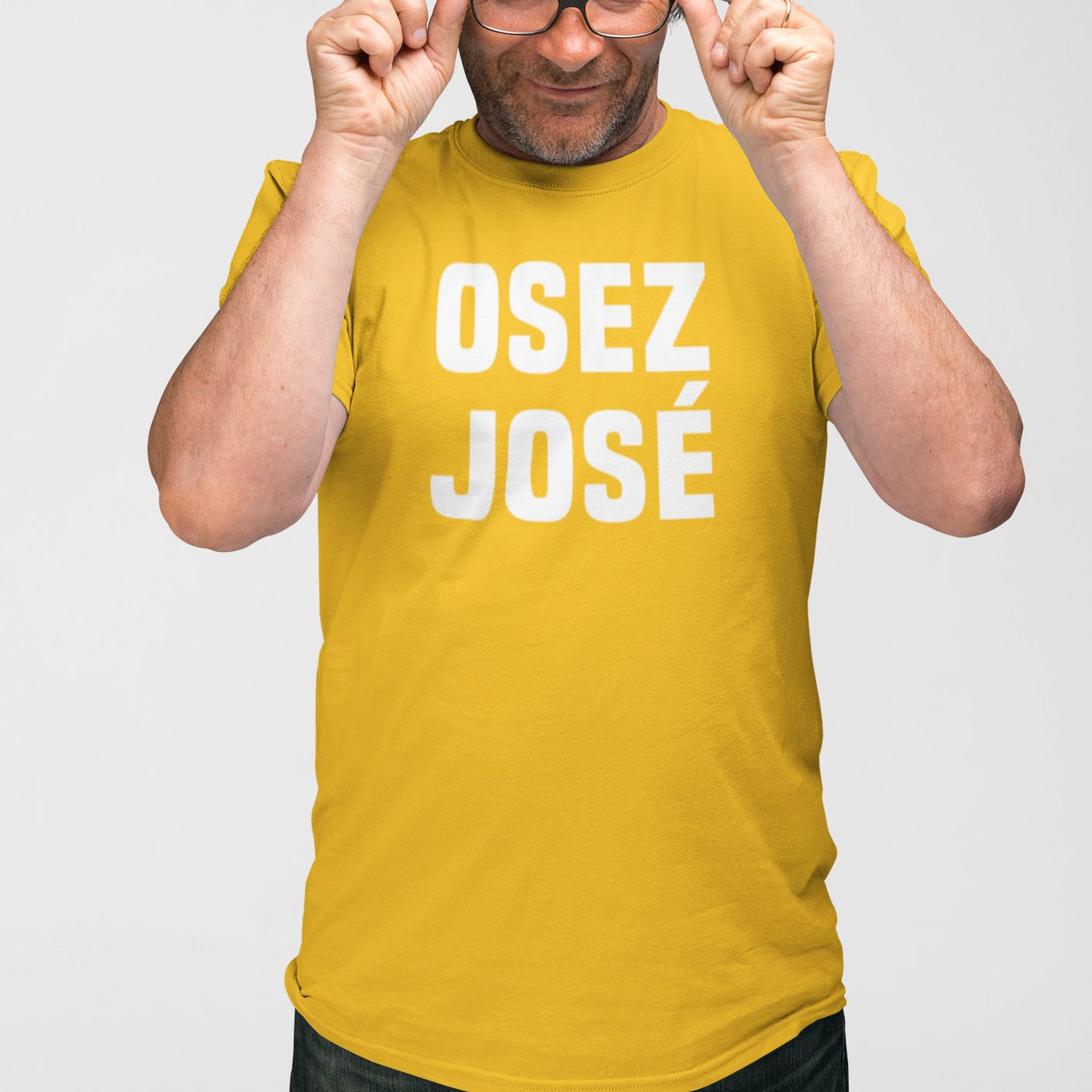 T-Shirt Homme Osez José Jaune