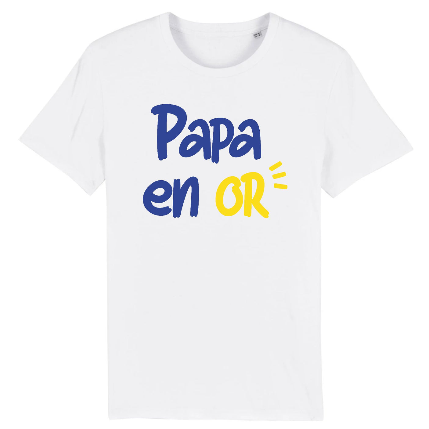 T-Shirt Homme Papa en or