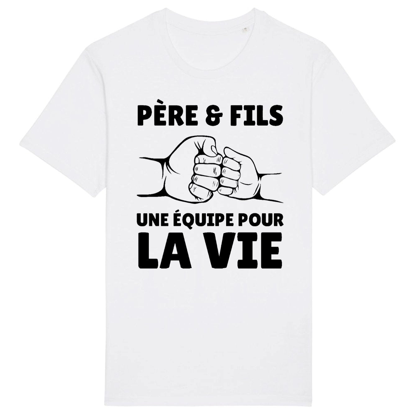 T-Shirt Homme Père et fils une équipe pour la vie