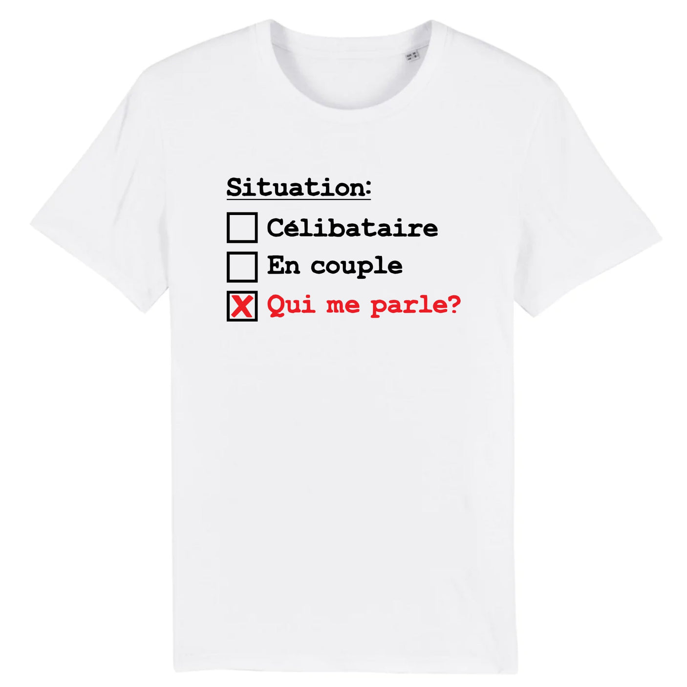 T-Shirt Homme Situation célibataire