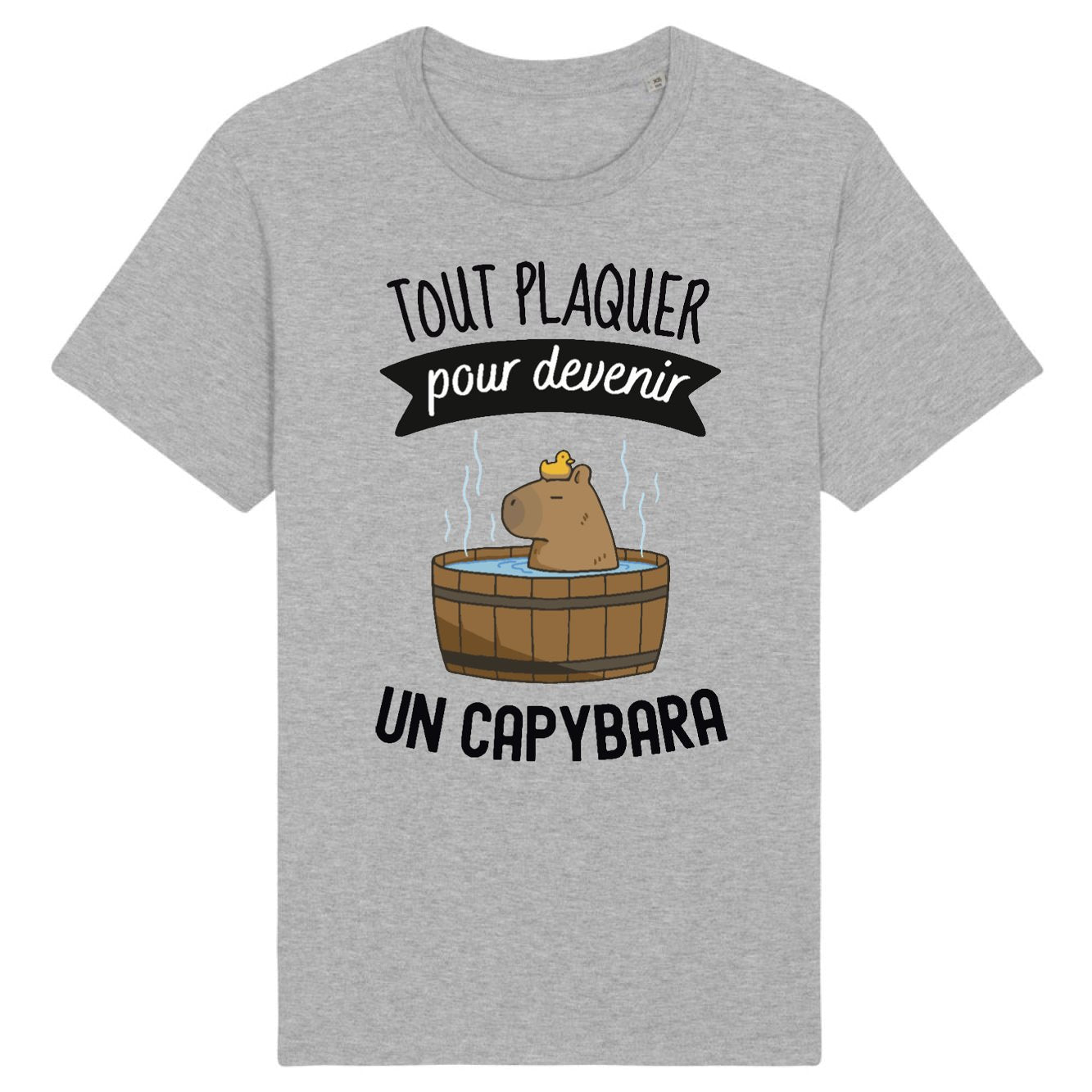 T-Shirt Homme Tout plaquer pour devenir un capybara