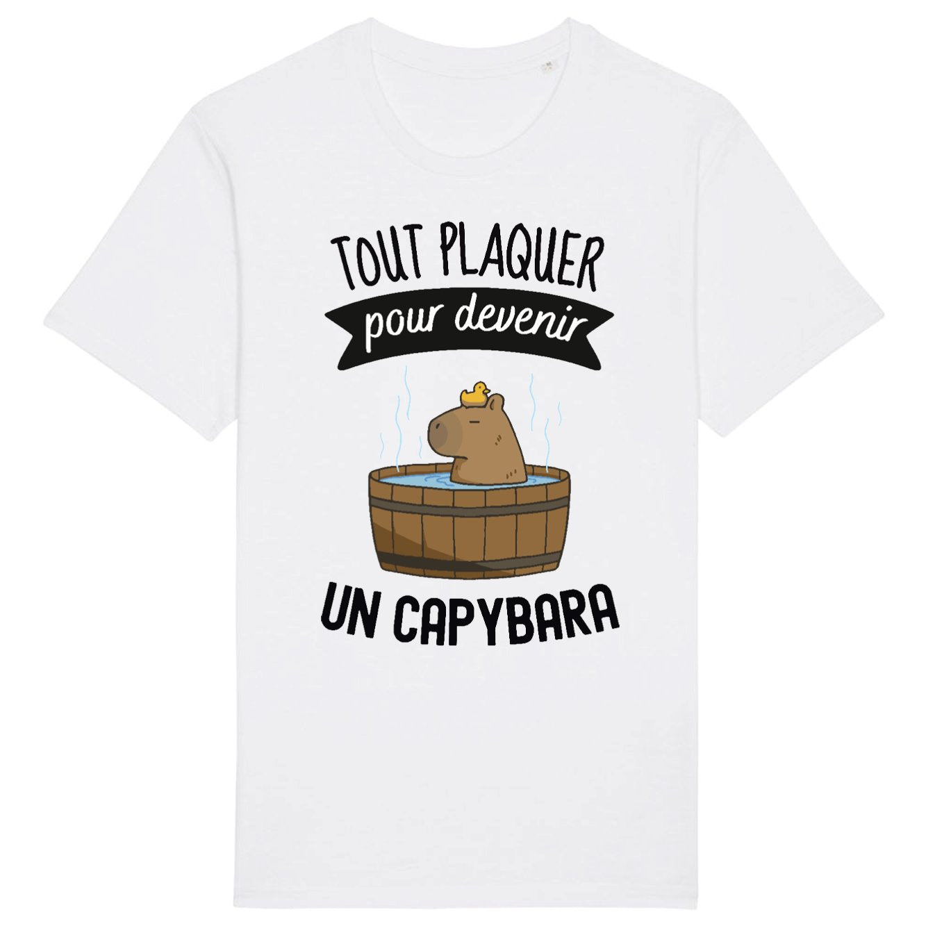 T-Shirt Homme Tout plaquer pour devenir un capybara
