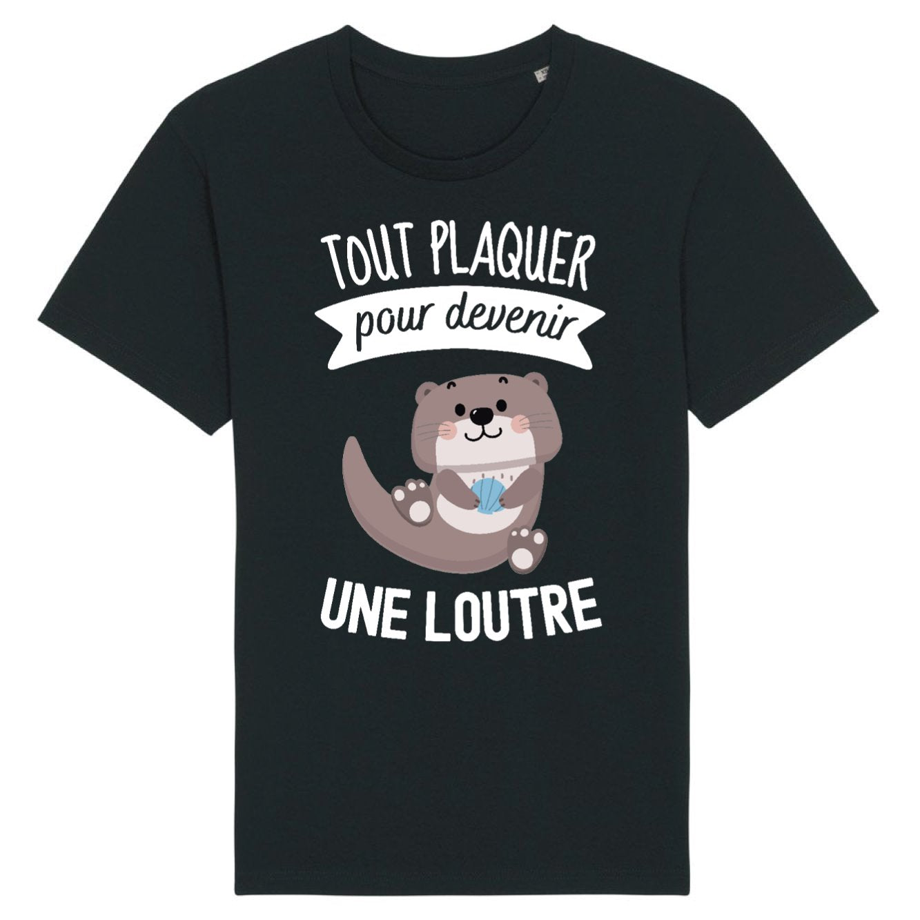 T-Shirt Homme Tout plaquer pour devenir une loutre