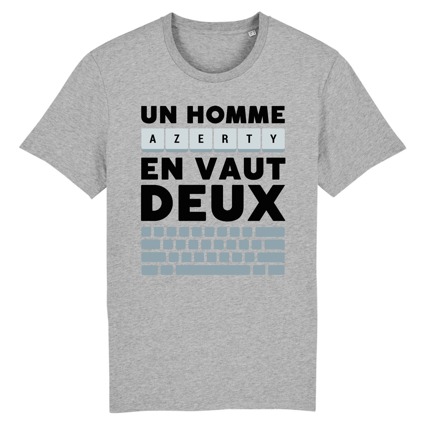 T-Shirt Homme Un homme AZERTY en vaut deux
