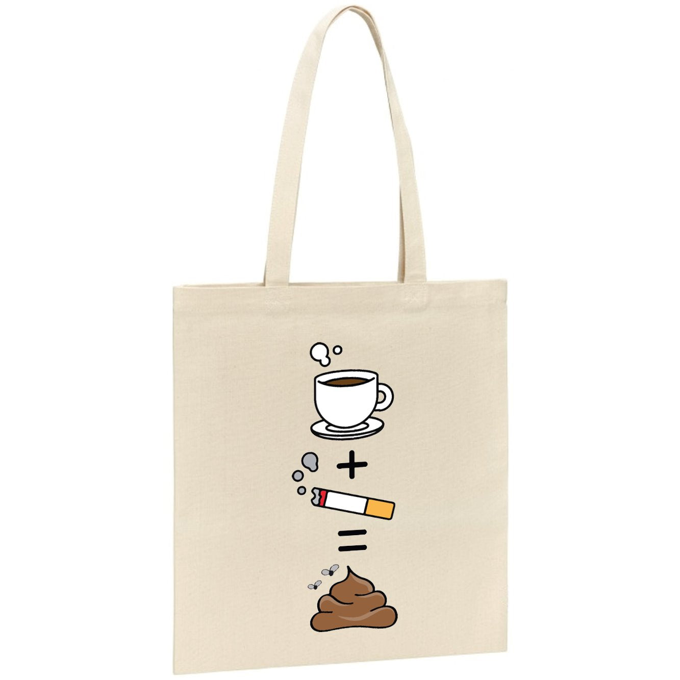 Tote bag Café clope caca