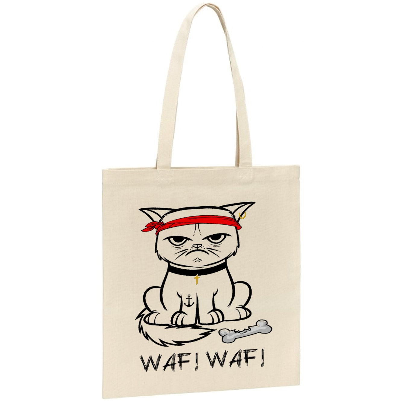 Tote bag Chat bad boy