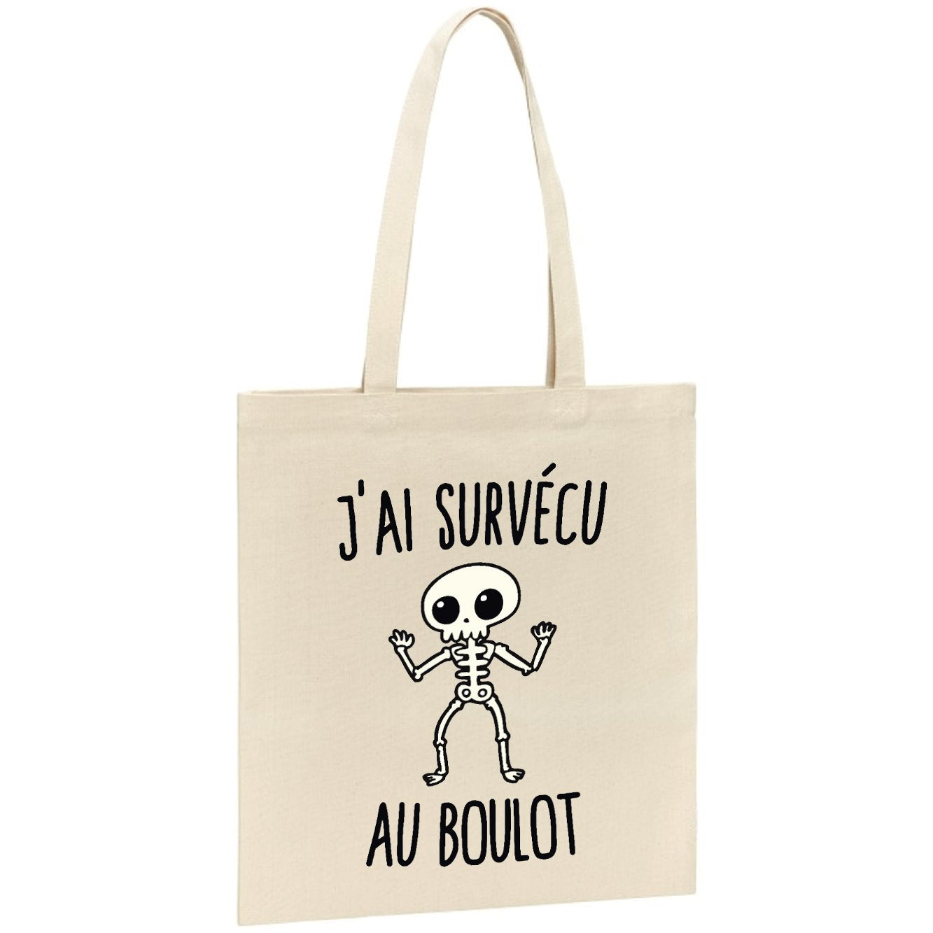 Tote bag J'ai survécu au boulot