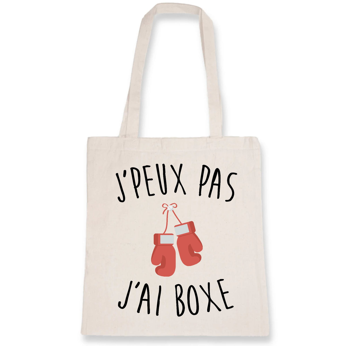 Tote bag J'peux pas j'ai boxe