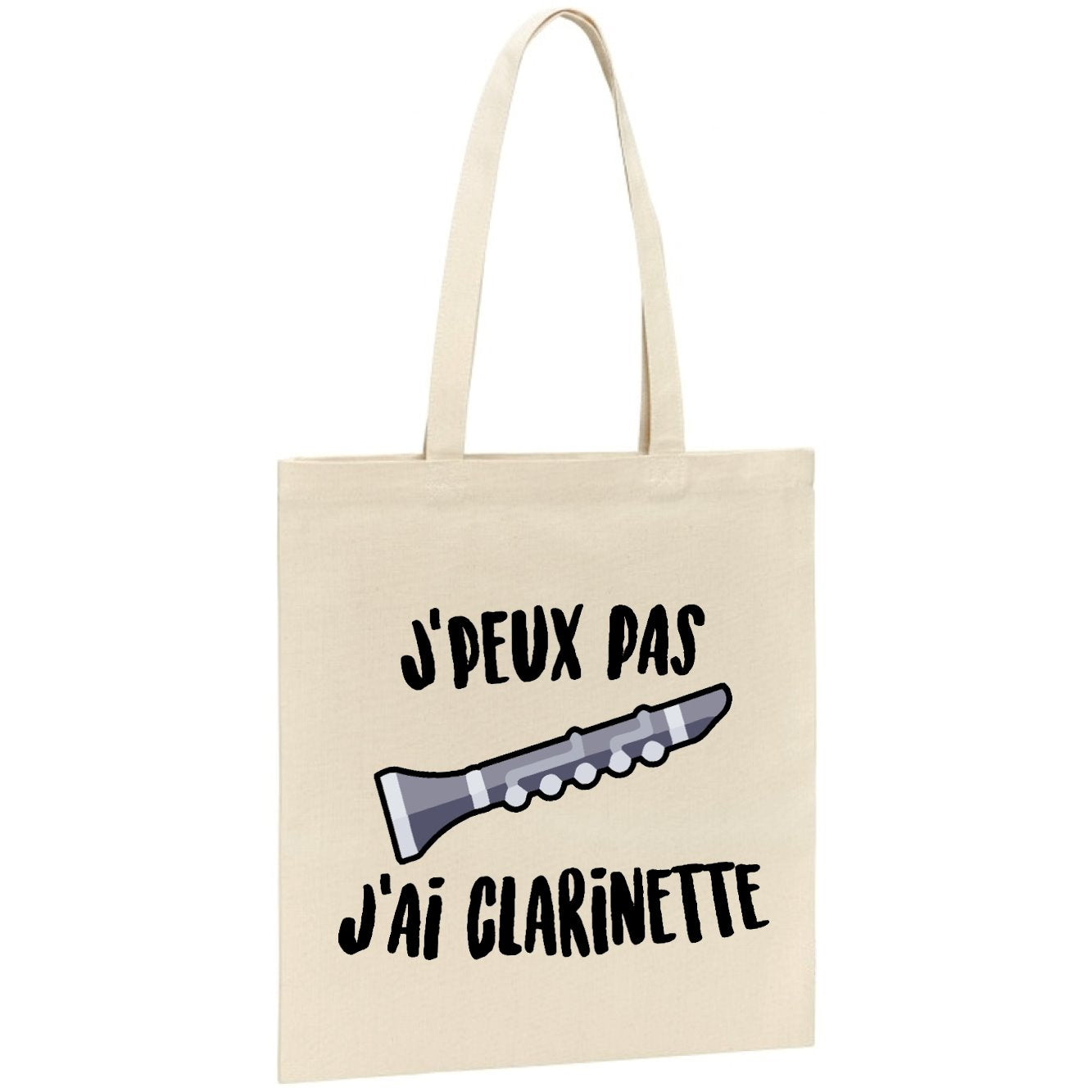 Tote bag J'peux pas j'ai clarinette