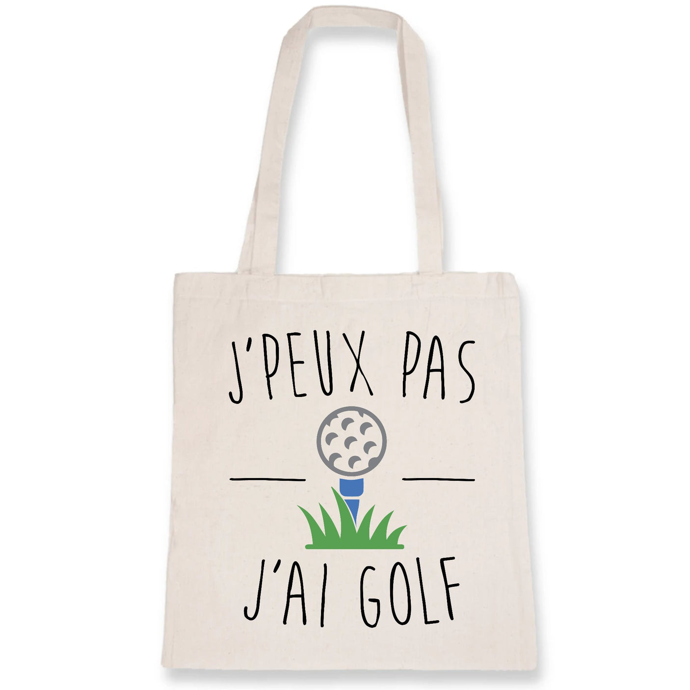 Tote bag J'peux pas j'ai golf