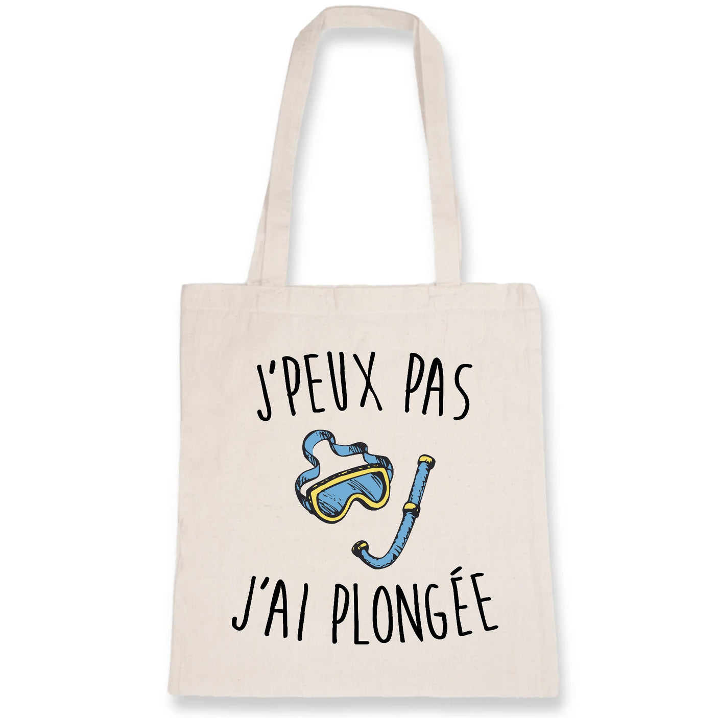 Tote bag J'peux pas j'ai plongée