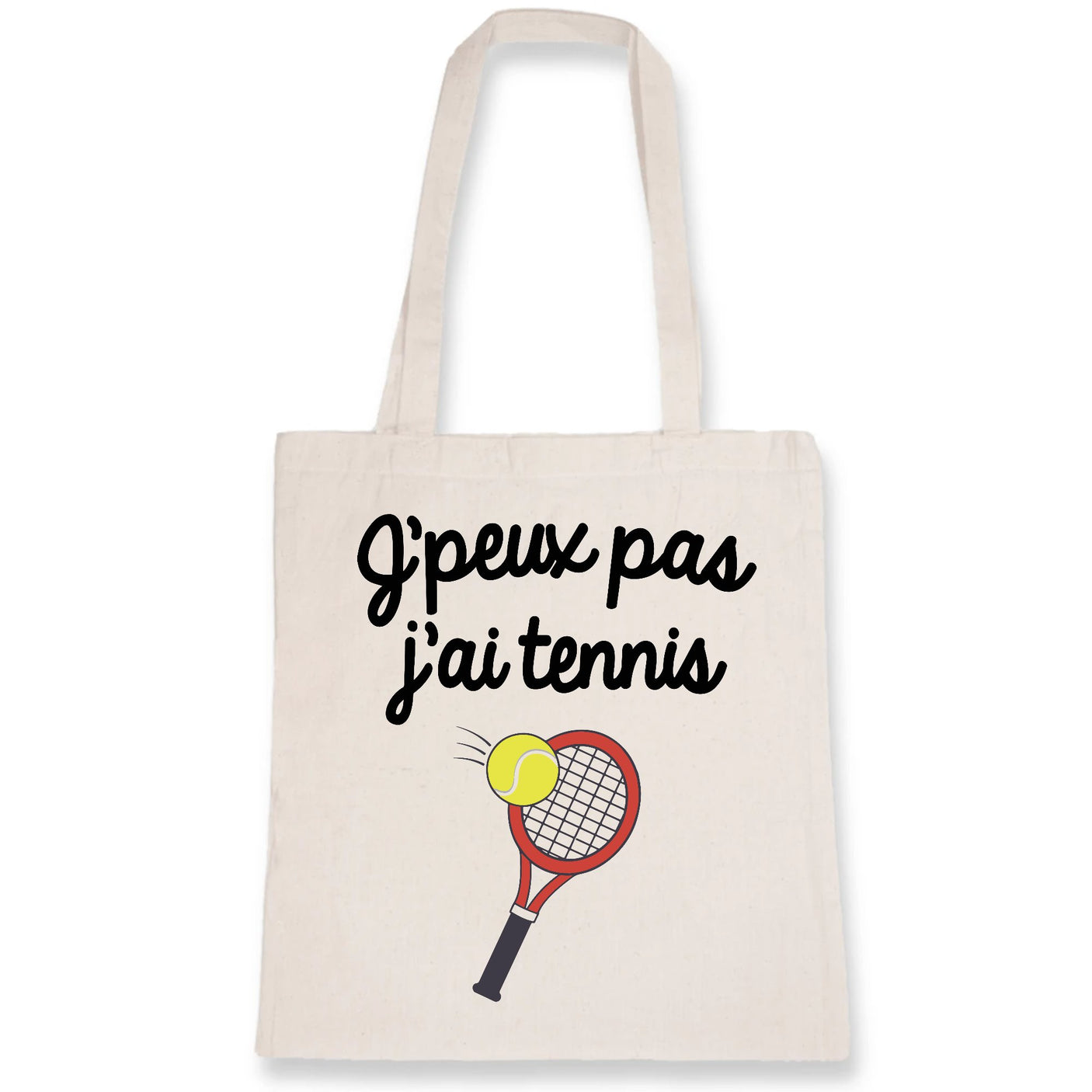 Tote bag J'peux pas j'ai tennis