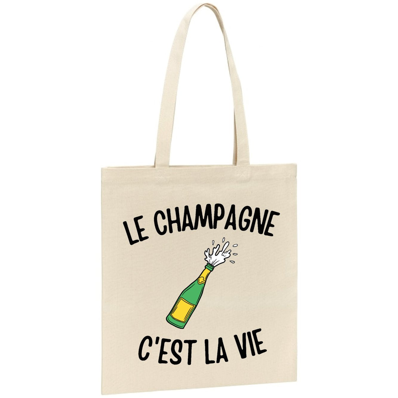 Tote bag Le champagne c'est la vie