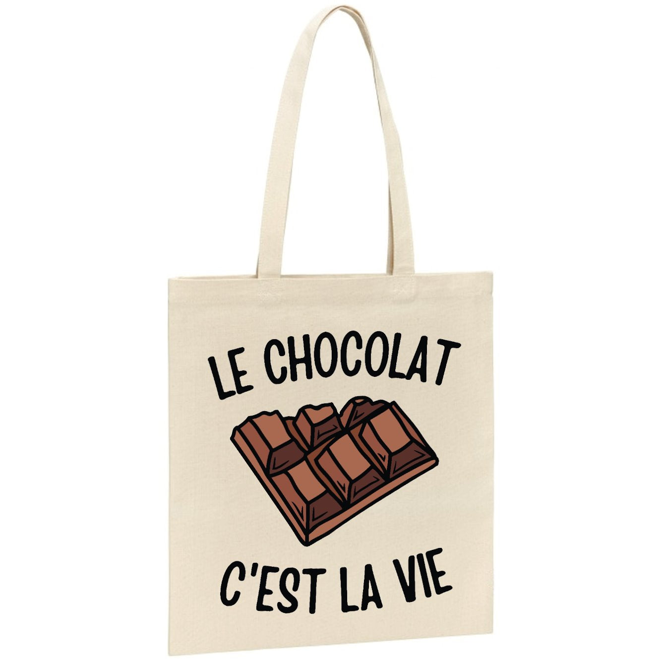 Tote bag Le chocolat c'est la vie
