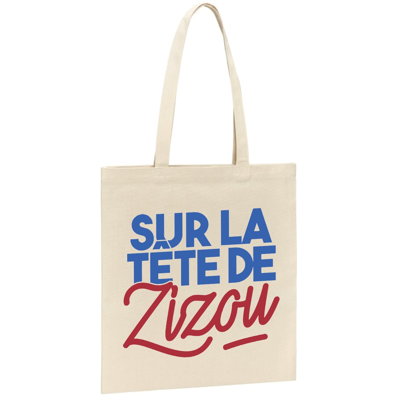 Tote bag Sur la tête de Zizou