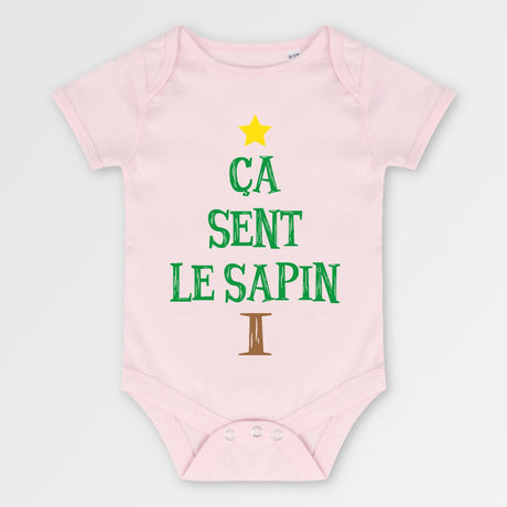 Body Bébé Ça sent le sapin Rose