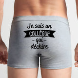 Boxer Homme Collègue qui déchire Gris